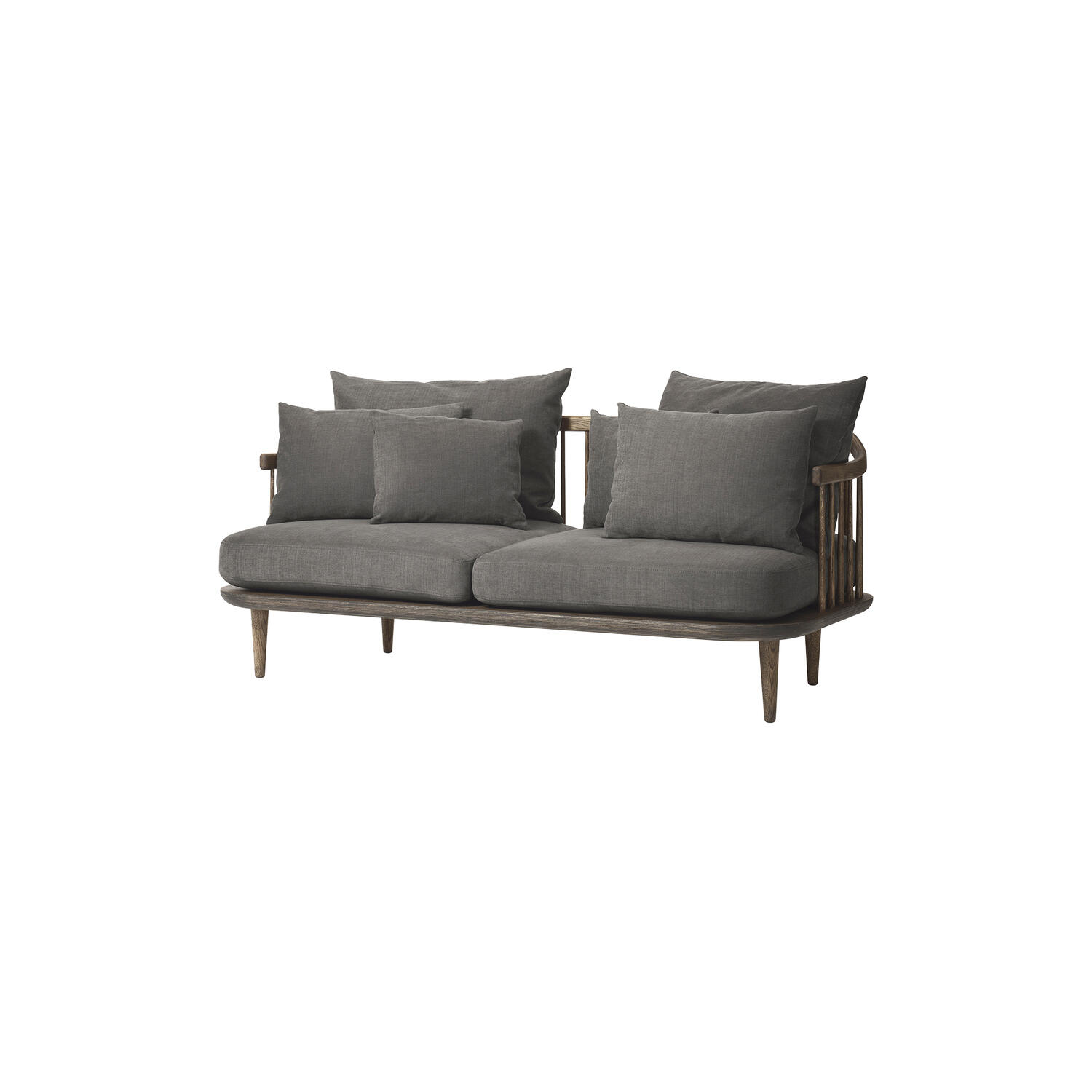 Fly SC2 2-seater Sofa, Hot Madison 093/smoked oiled oak