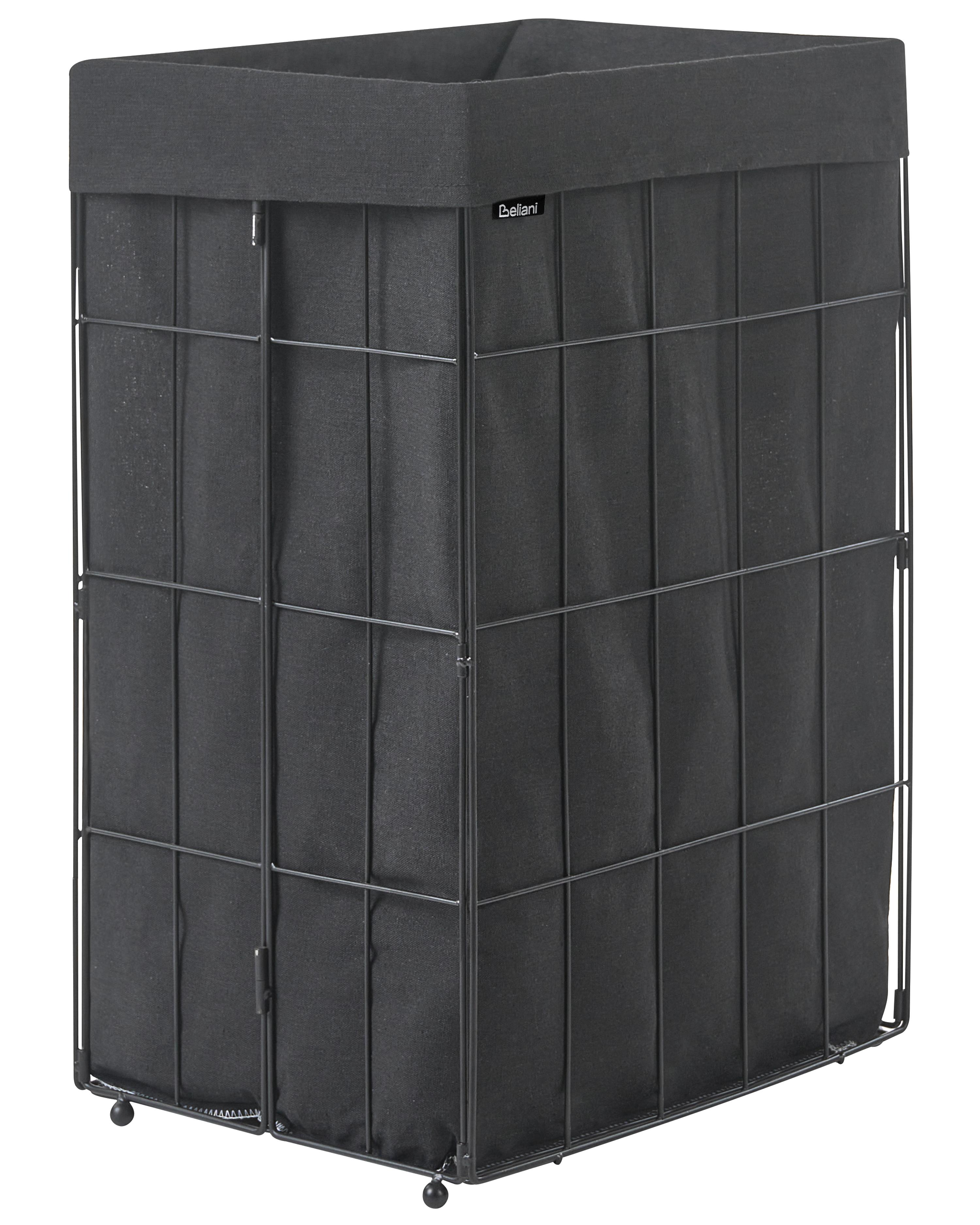 Laundry Basket CULPINA Metal Black 100 L