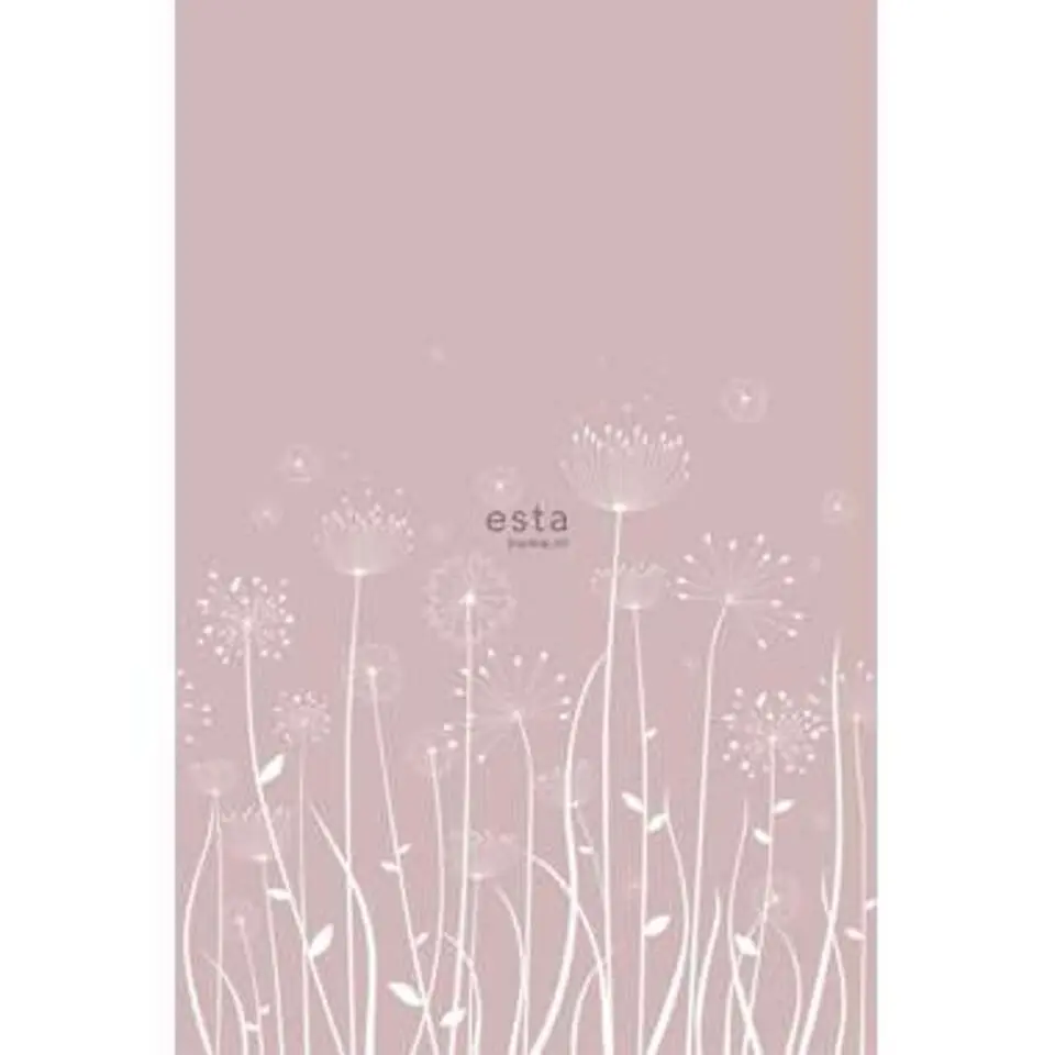 ESTAhome fotobehang - paardebloem silhouetten - 1.86 x 2.79 m