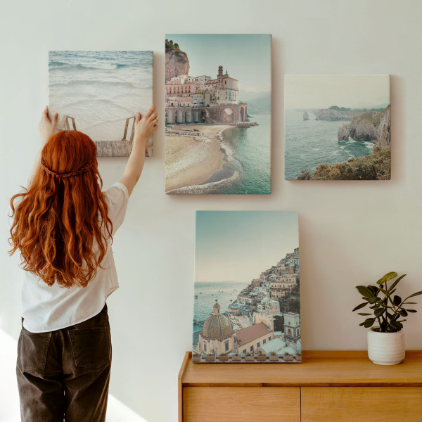 Obraz canvas 4 częściowy Widoki plaża |40x40, 40x60| Wallfluent