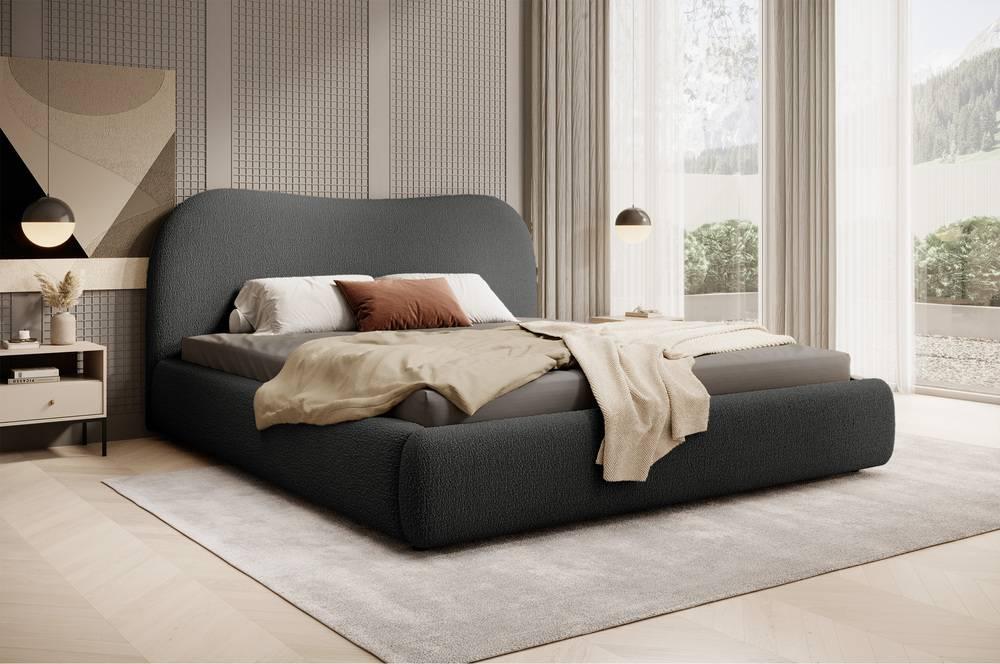 Bedframe Sombala bouclé 160 x 200 cm