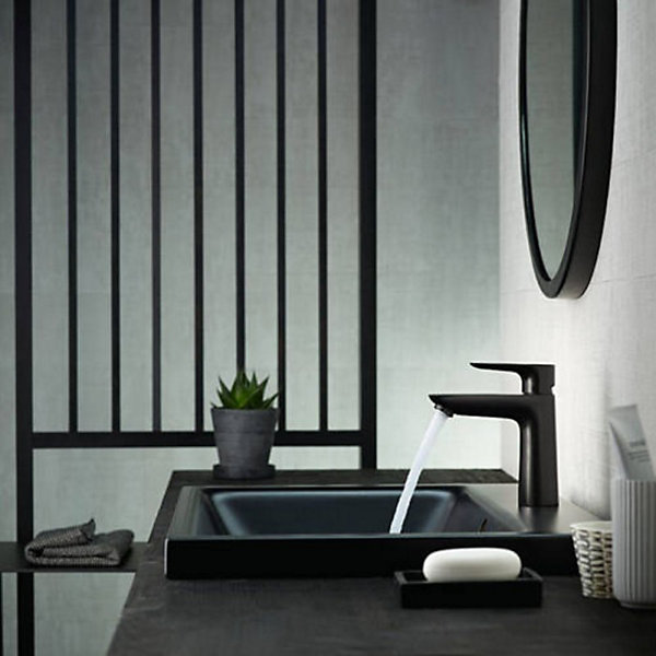 HANSGROHE Mitigeur lavabo Talis E 110, sans tirette ni vidage noir mat