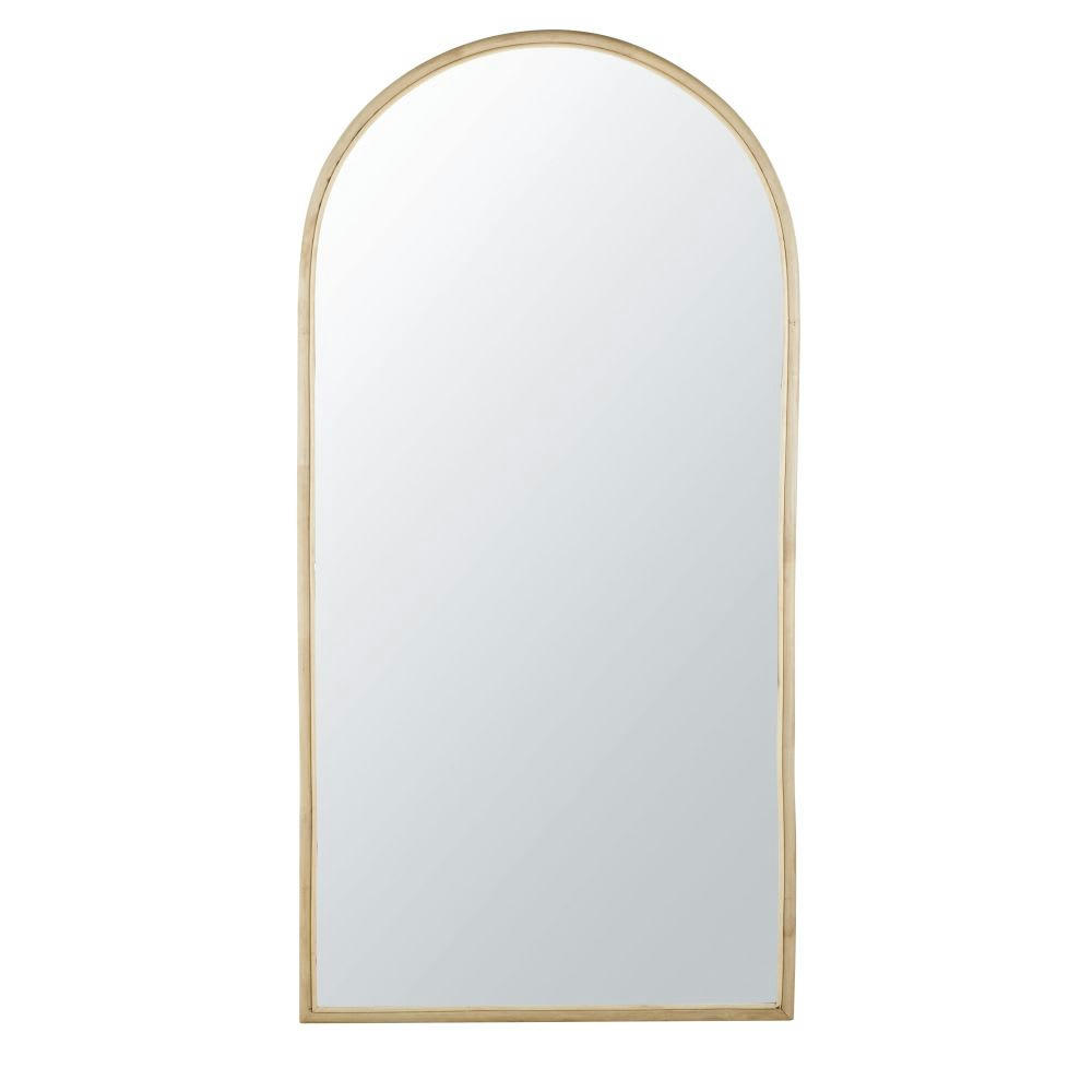 SOLINE - Miroir en rotin 81x160