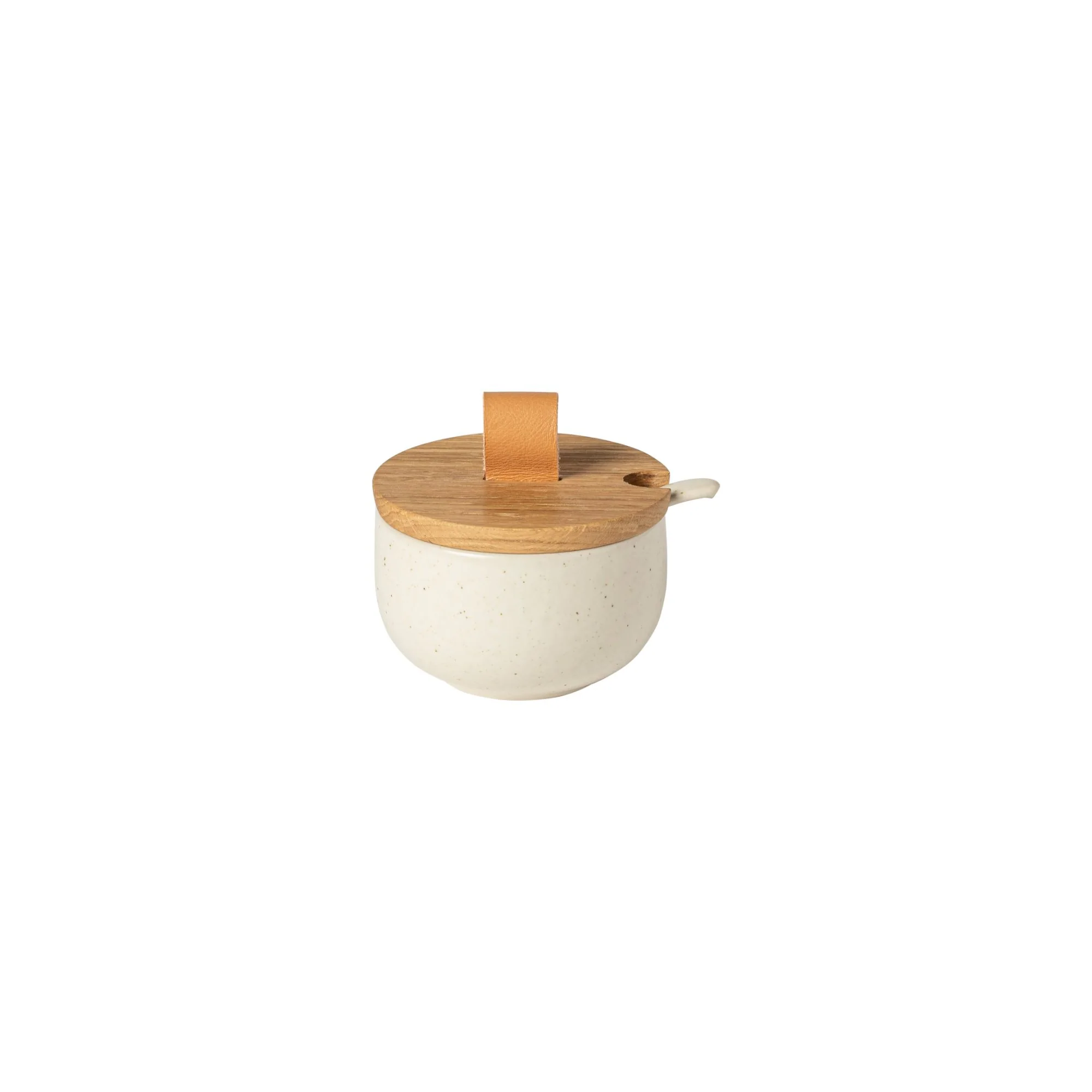 Sugar Bowl with Spoon and Wood Lid Pacifica, Casafina by COSTA NOVA
