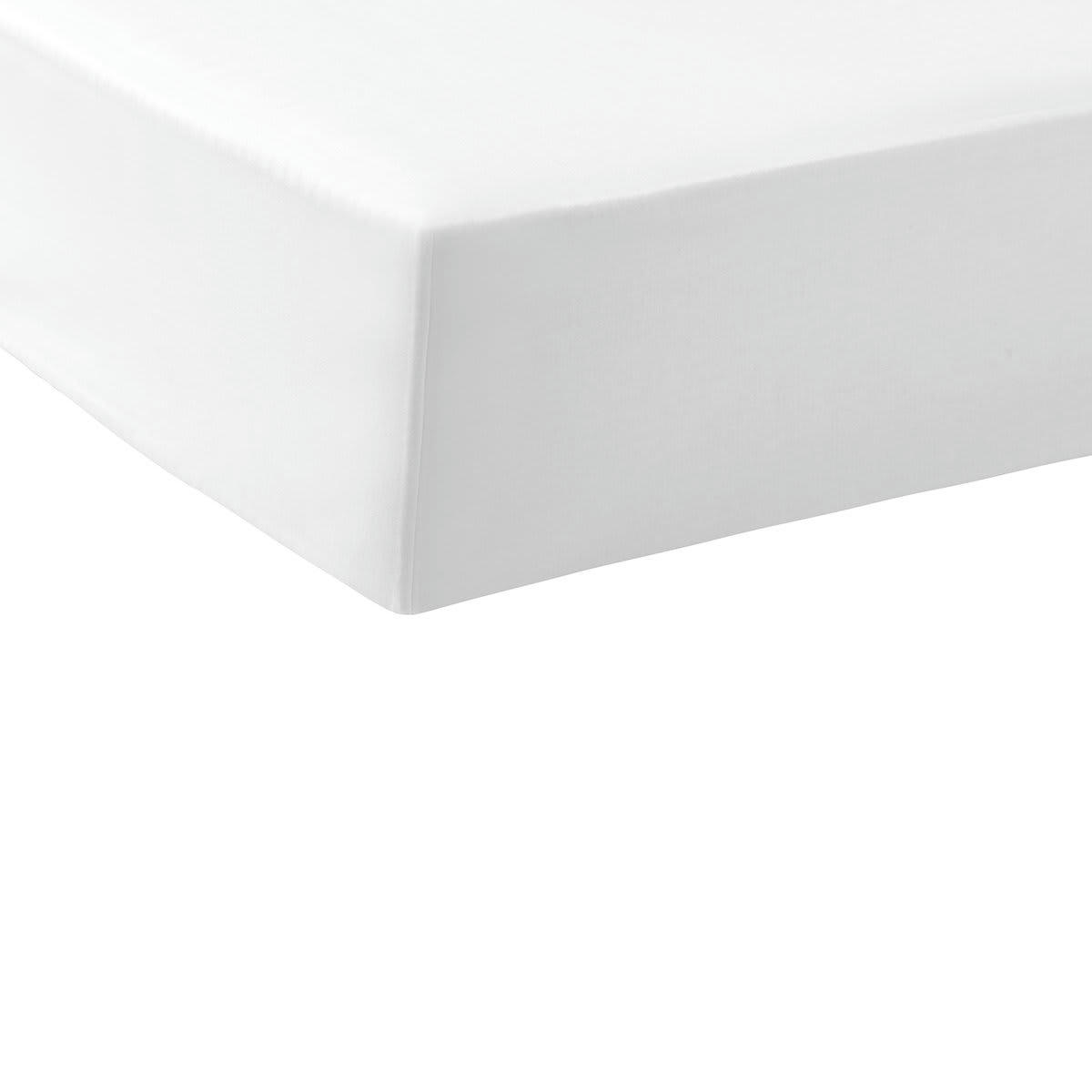 LOUVRE - Drap housse coton blancxblanc 140x190 cm