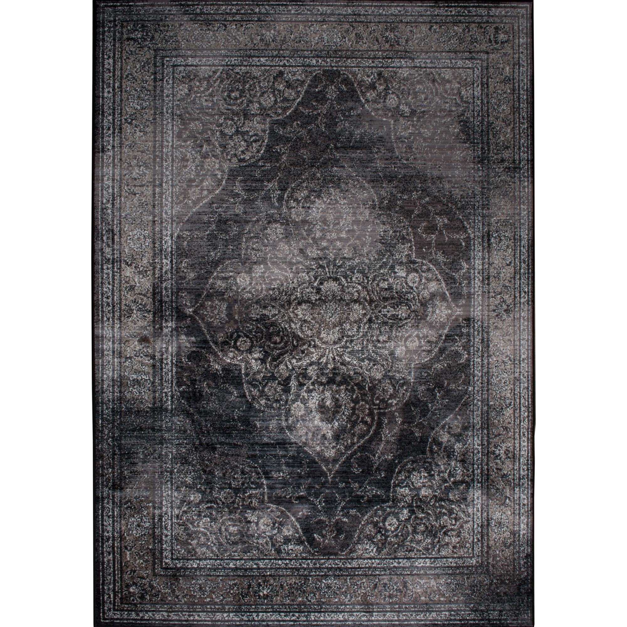 Dutchbone Rugged Vloerkleed 170 x 240 cm - Zwart