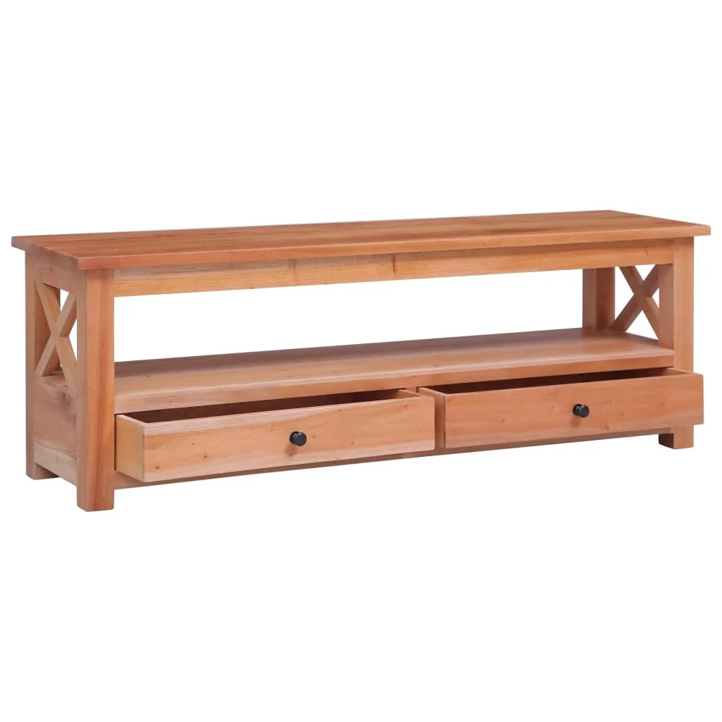 vidaXL TV Stand 47.2x11.8x15.7 Solid Wood Mahogany