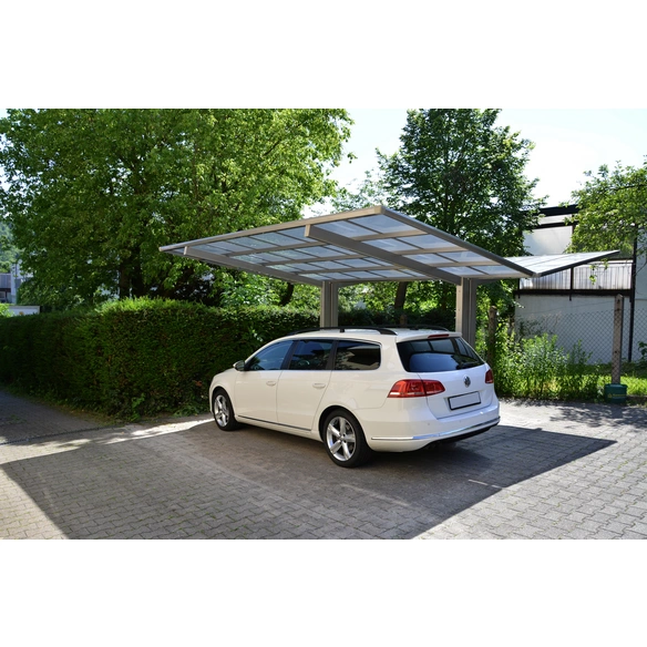 Doppelcarport »Linea«, Typ 60, Außenmaß BxT: 547,6 x 495,4 cm, edelstahlfarben