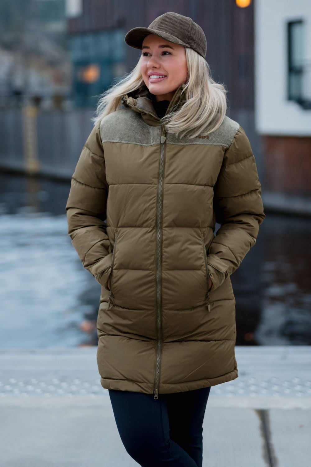Vinterhei parkas med dun og fjær