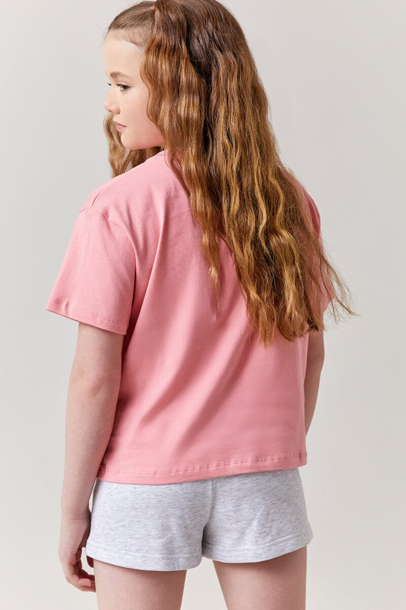 Hello Franki Short Sleeve Logo Tee for girls