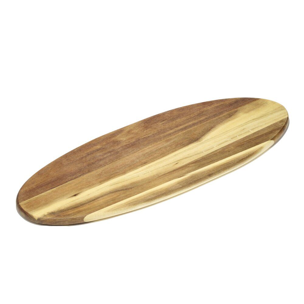Planche de présentation en bois ovale 20x52cm