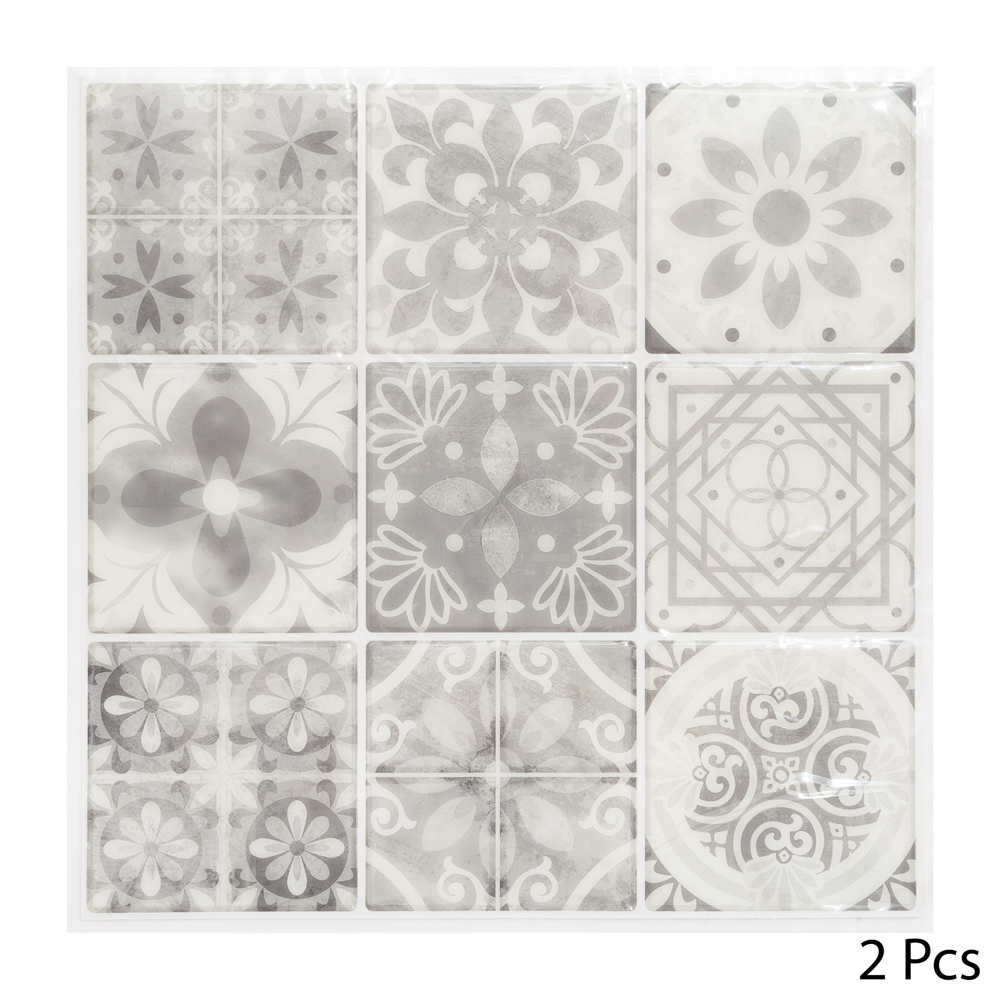 Sticker decorativo azulejo mural cinza