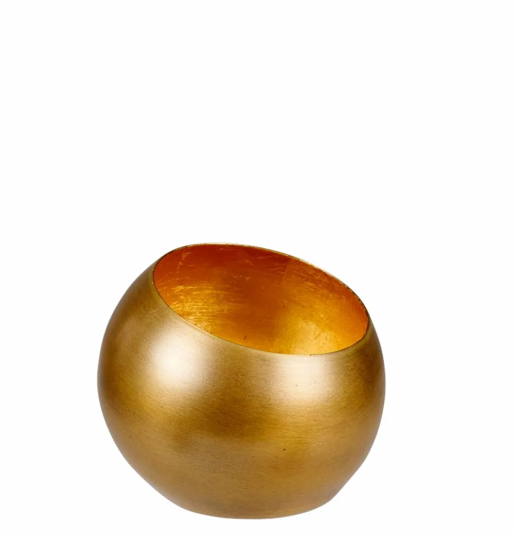 Porte-Bougies^CASA GIMINI Support Bougie Chauffe-plat Doré