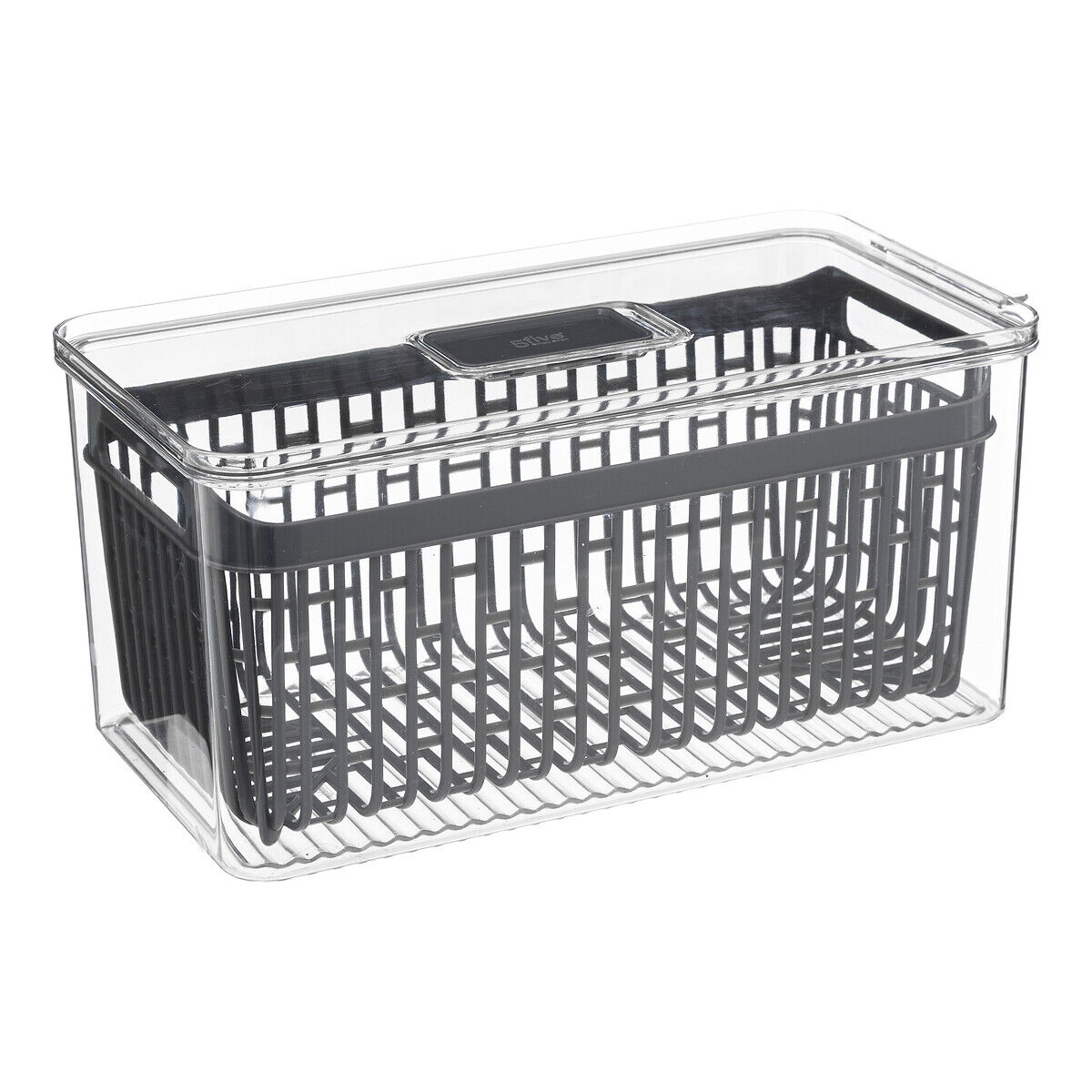 Caixa de arrumação empilhável para frigorífico 16x32cm