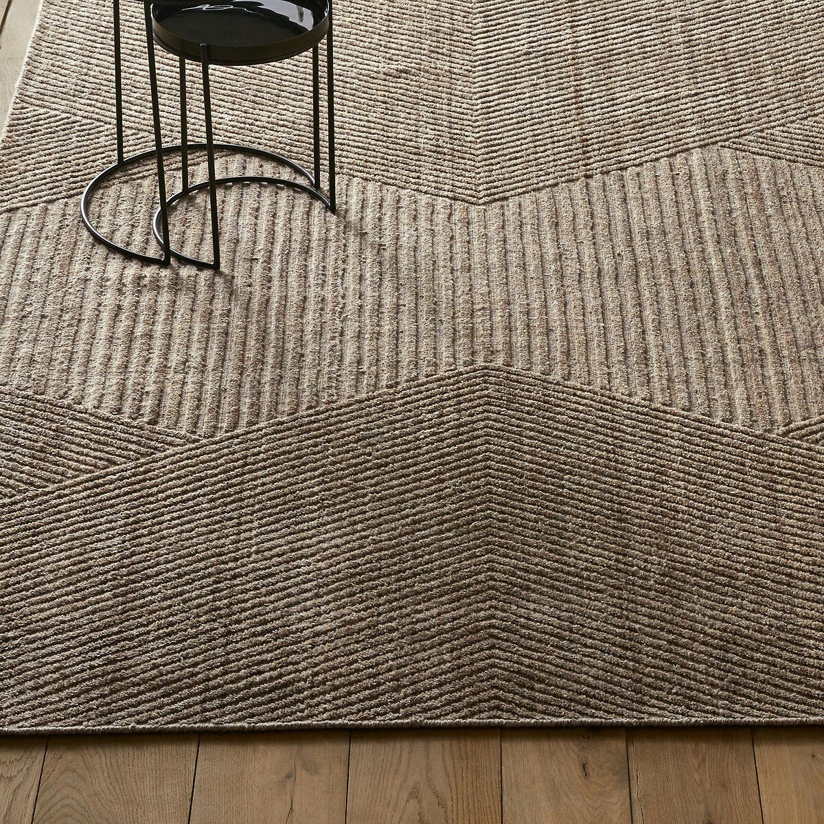 Tapis laine reliéfé, tissé main, Aitor