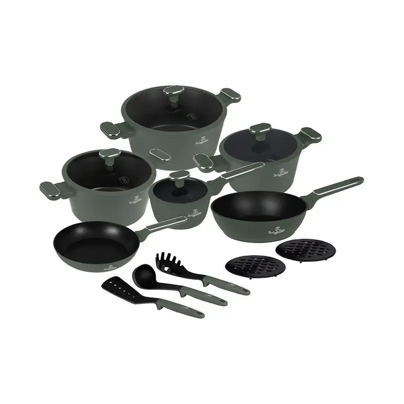 Bratpfanne 15-teilig Matte Green Collection