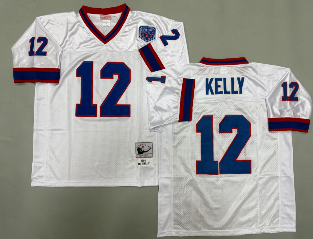 Jim Kelly Buffalo Bills Authentic Throwback Retired Player Jersey