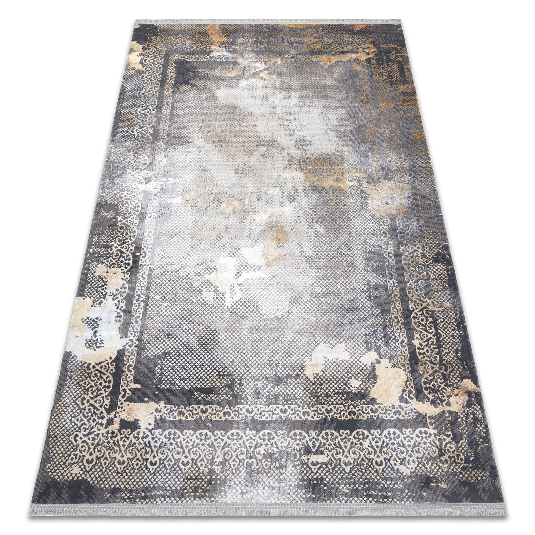 Dywan LUCE 77 nowoczesny Ramka vintage przecierany - 77x150 cm