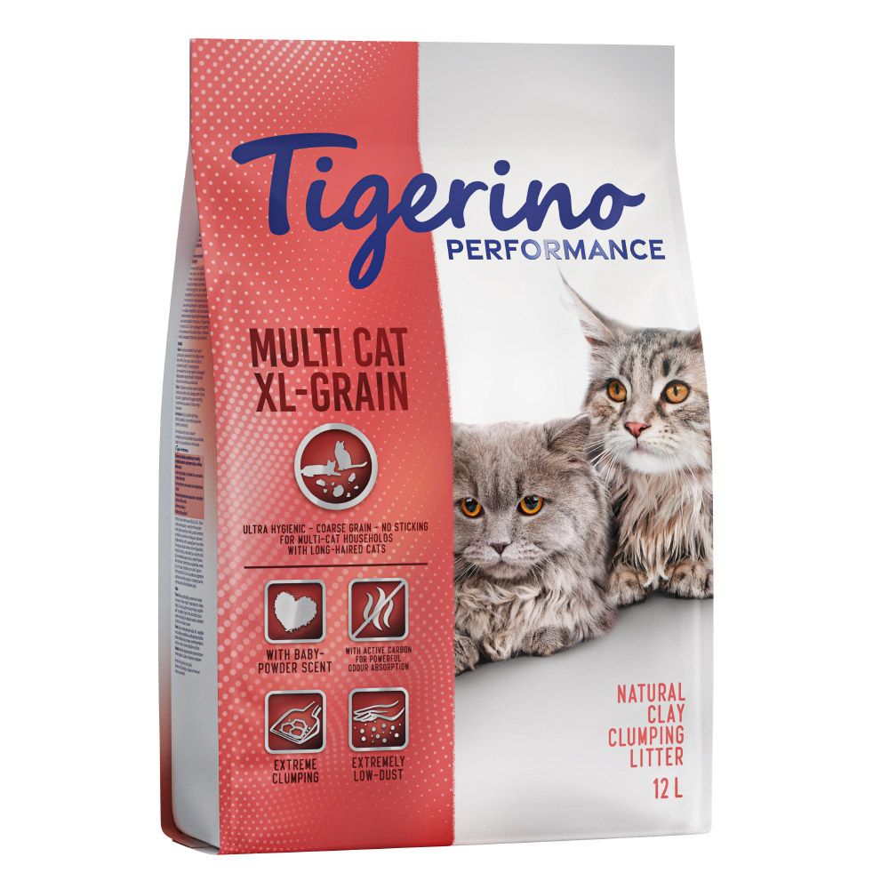Tigerino Performance Multi-Cat XL-Grain Cat Litter - Baby Powder Scent