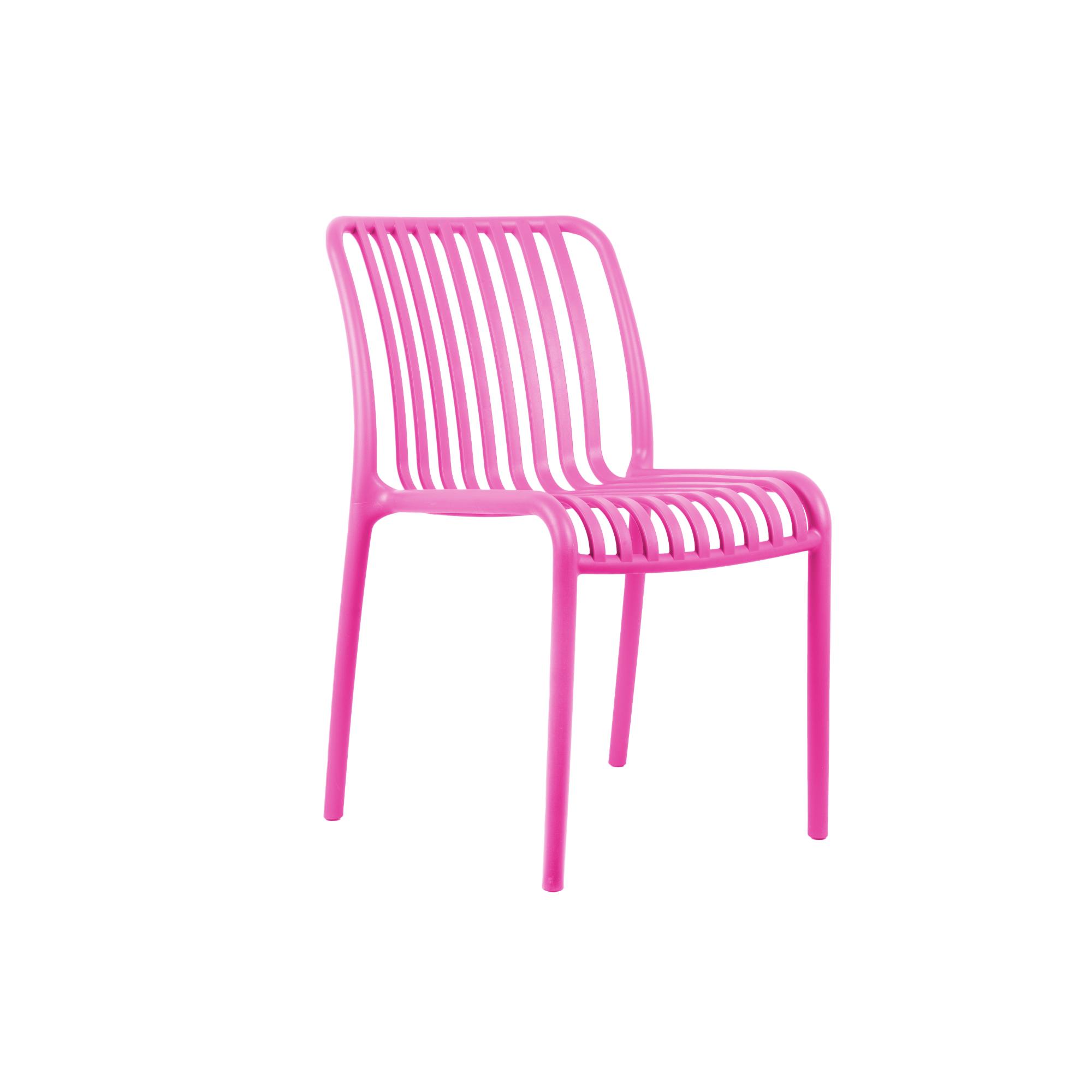 Leitmotiv stoel Glee - roze - 58x42x79cm