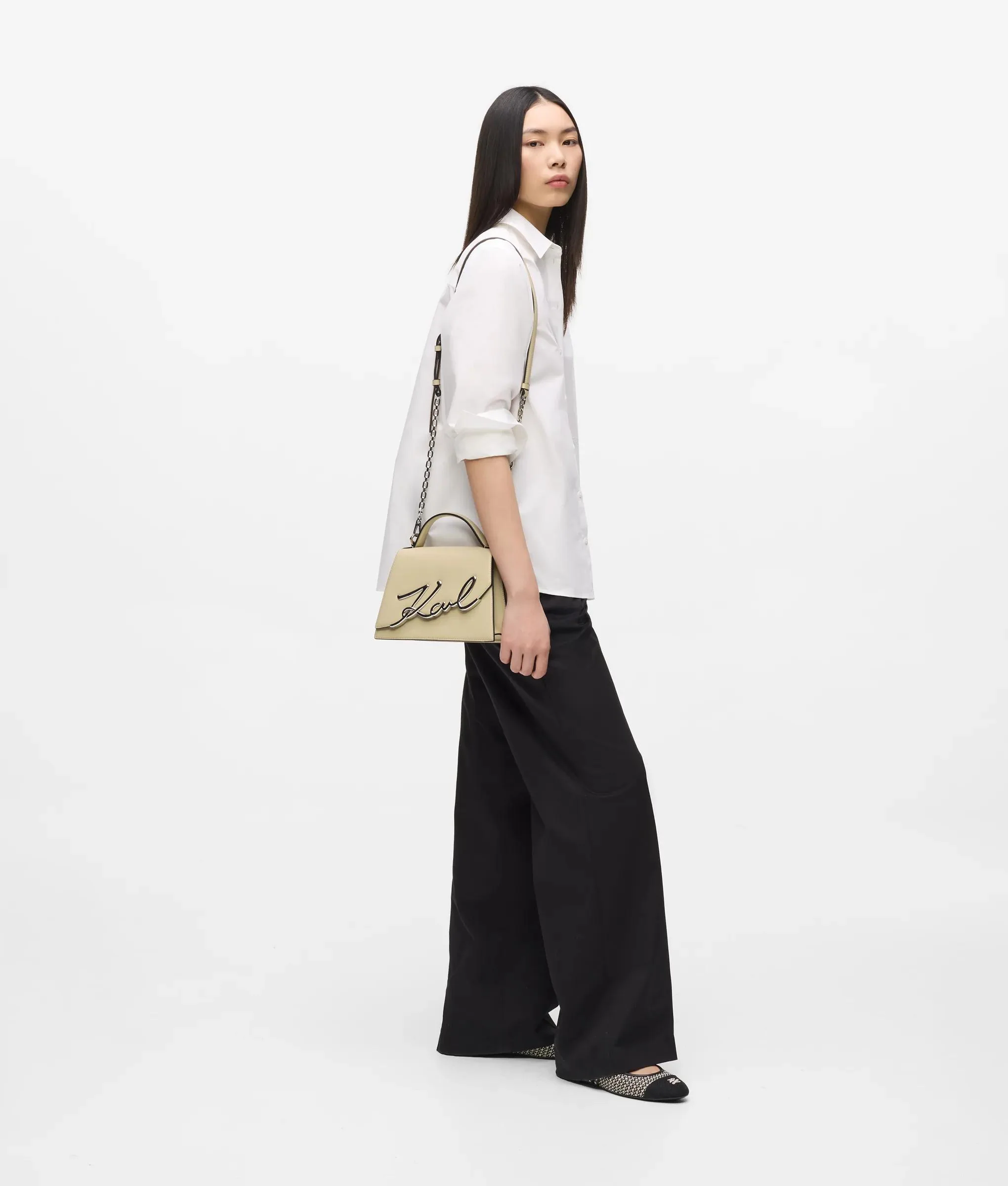 Sac bandoulière de taille moyenne K/Signature