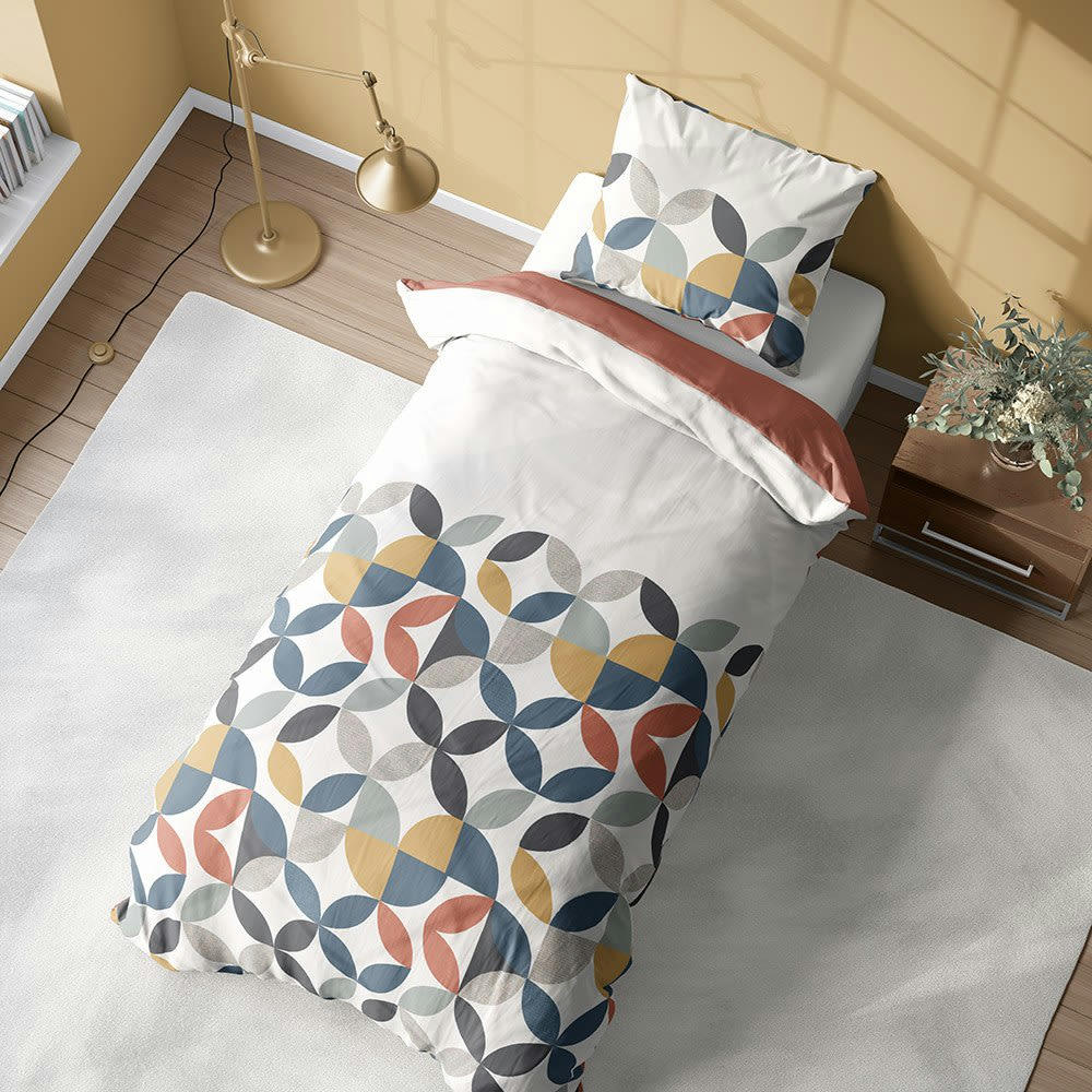 PRUNE - Housse de couette 140x200 + taie