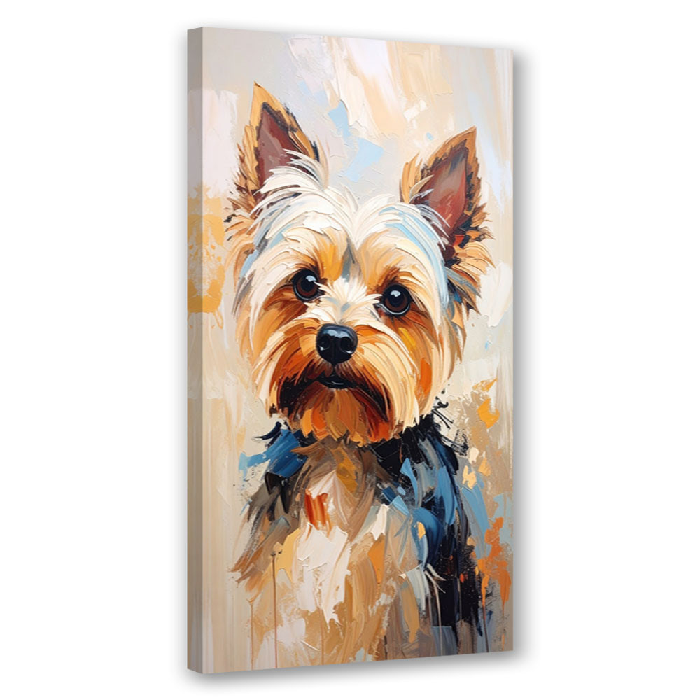 Obraz nowoczesny do salonu biura, Yorkshire terrier Pies Zwierzę 40x80