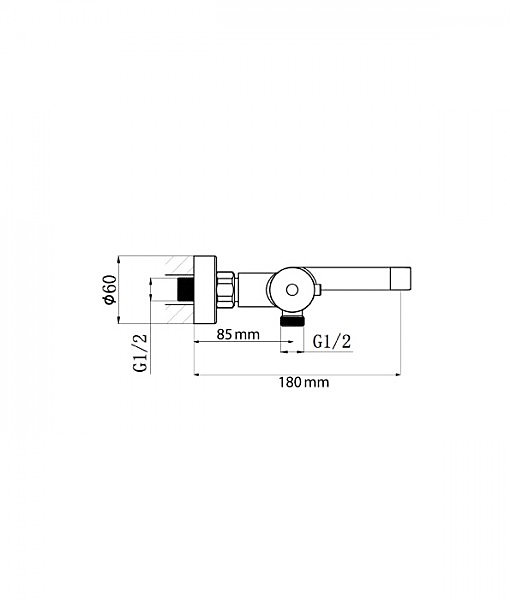 Mitigeur Robinet mural thermostatique en laiton pour bain et douche - noir mat - 4021 - Sans flexible, Sans barre, Sans douchette