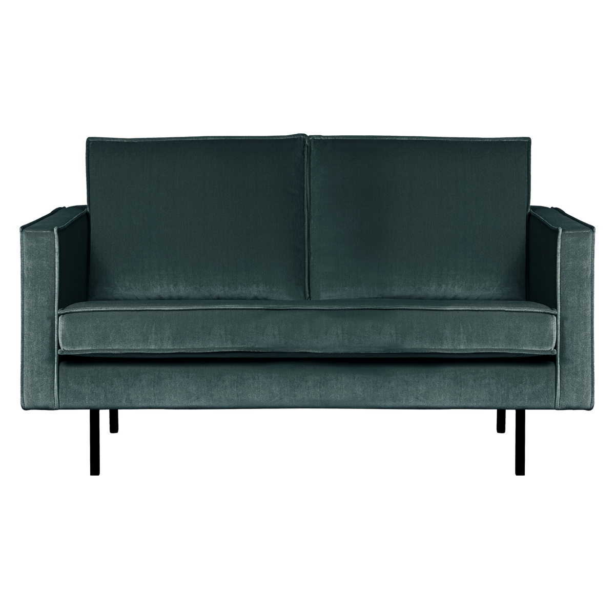 WOOOD 2-zits bank Rodeo - Velvet - Groenblauw - 85x150x86