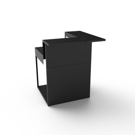 Meuble d’angle en acier noir - Forge Adour