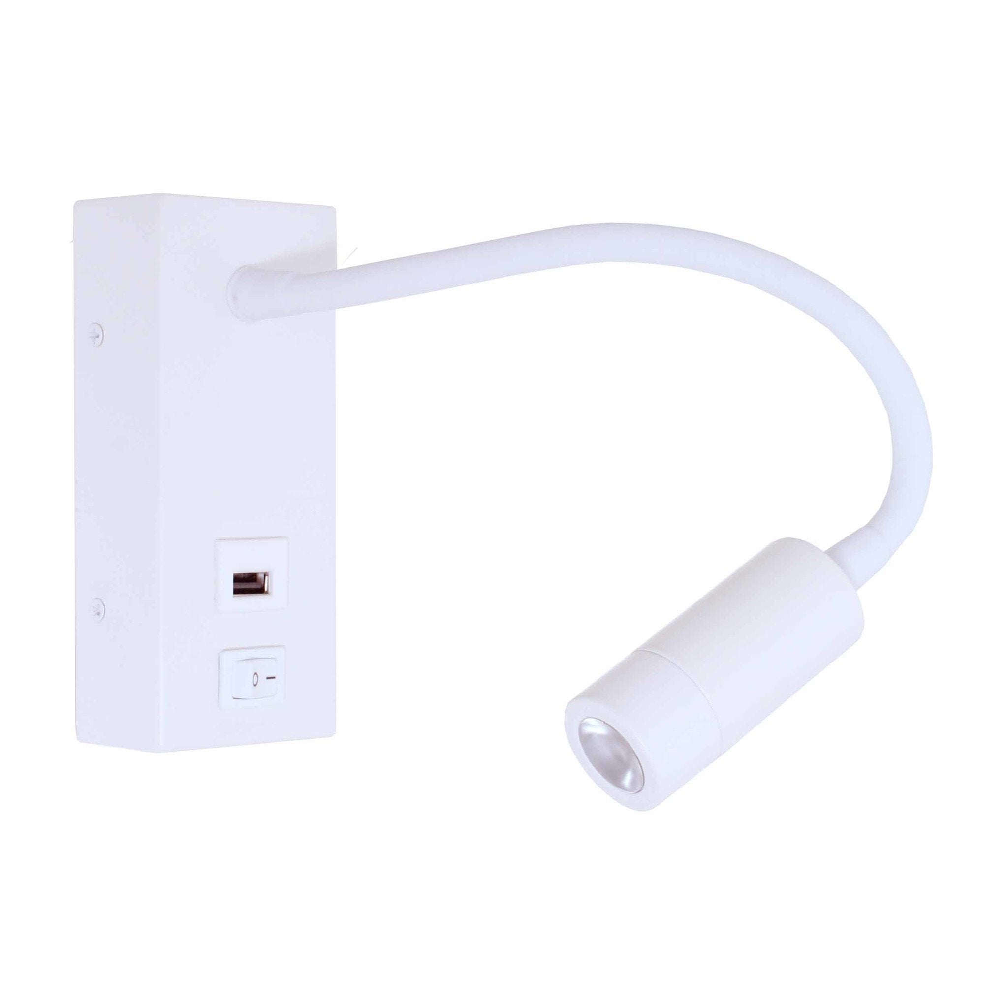 Artdelight wandlamp Easy - 1 lichts - 30 x 14  cm - wit