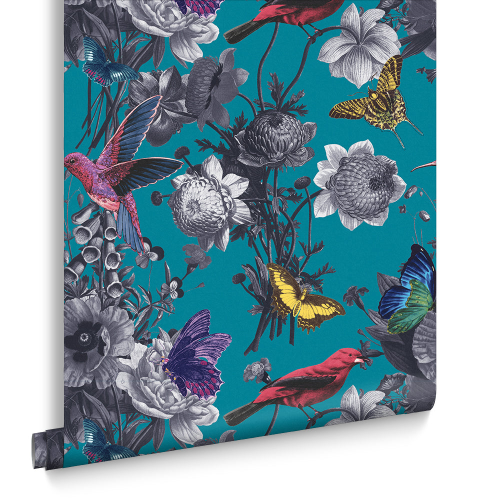 Graham & Brown Vliesbehang - Jardin Teal - 10mx52cm
