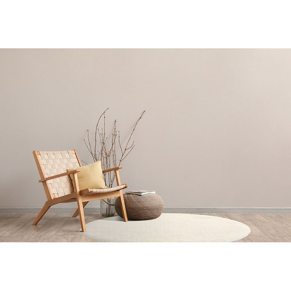 GULVTEPPE SUPERSOFT Ø130CM SNØHVIT