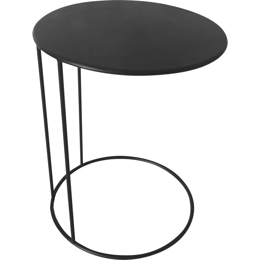 Lesli Living tuintafel Amy - zwart - Ø40x54,5cm