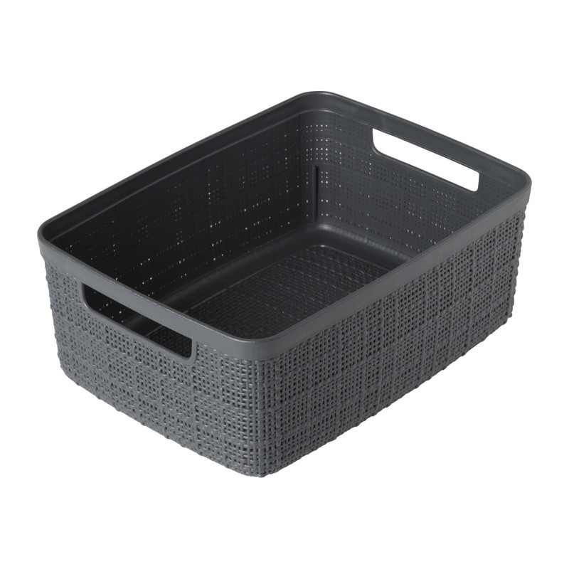 Curver jute opbergmand S - 5 liter - grijs