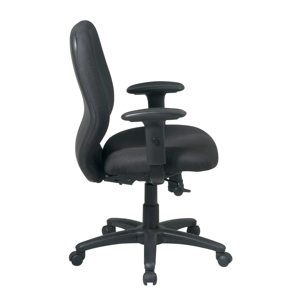Mid-Back 2-to-1 synchro Tilt Chair with 2 -Way Adjustable Soft padded Arms