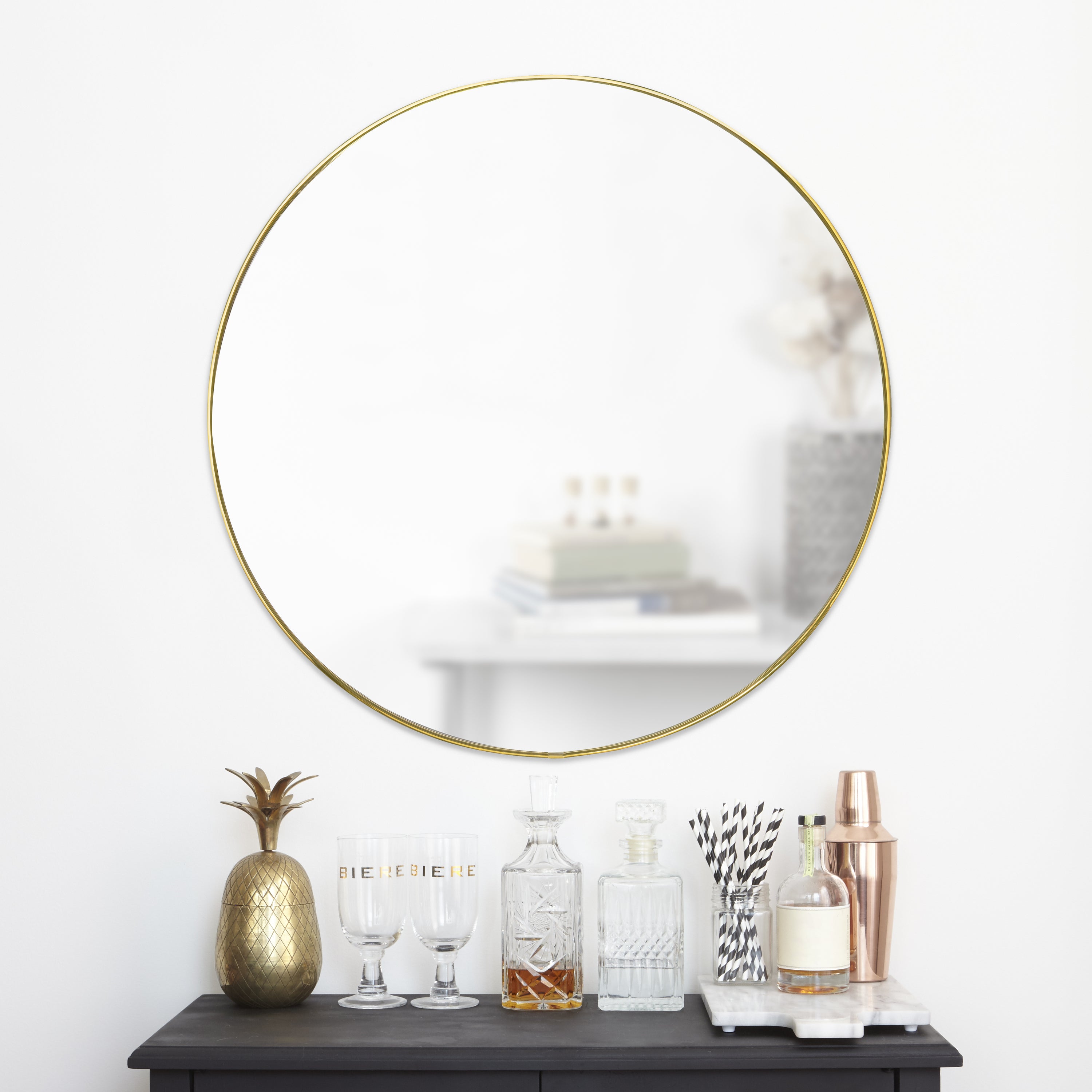 Umbra Hubba Spiegel Ø 86 cm - Goud