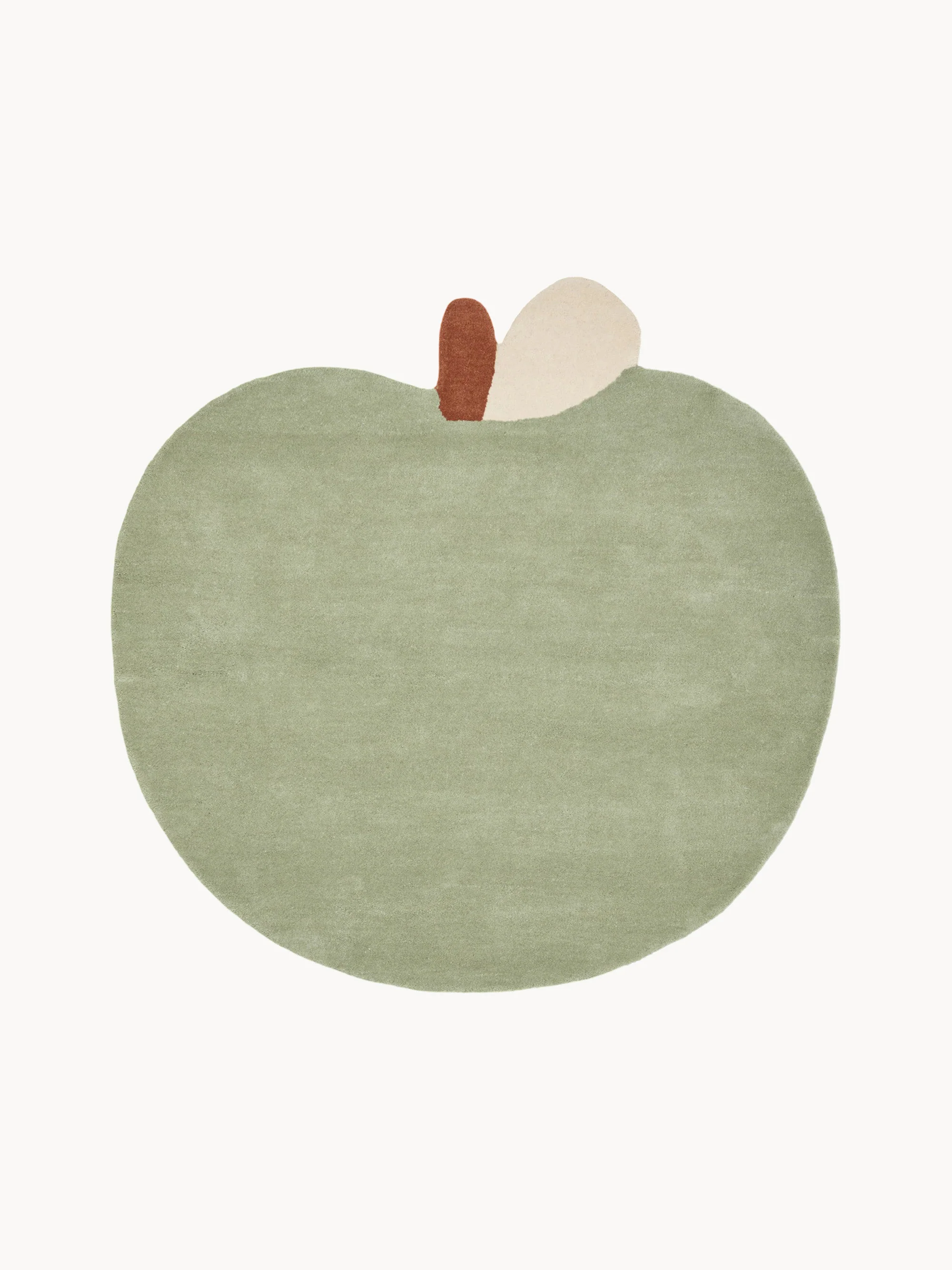 Handgetufteter Teppich Apple