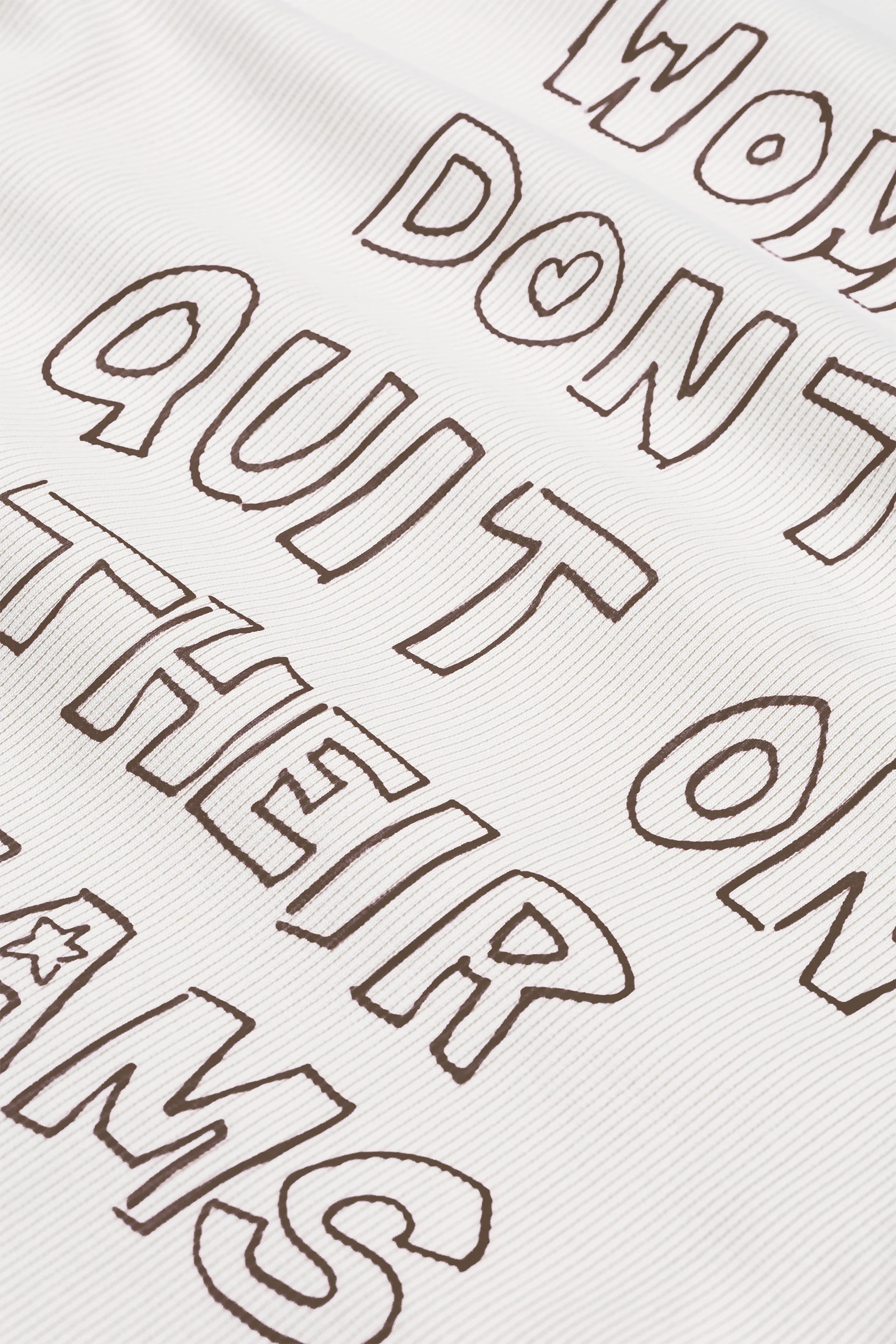 Gwen Slogan T-shirt | Cosy White