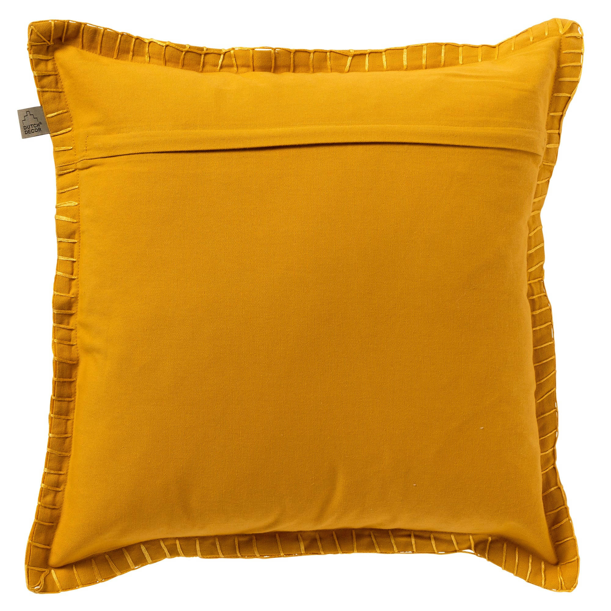 REBEL - Coussin - jaune en velours 45x45 cm uni