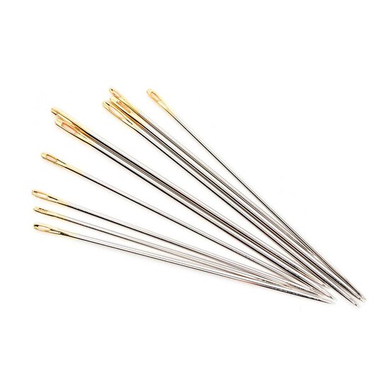 Hemline Gold Sharps Hand Needles 10 Pack