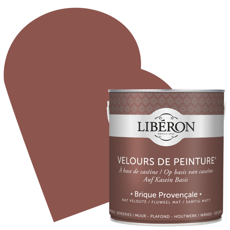 Peinture pour murs Velours de Peinture brique provençale mat 2,5 L LIBERON