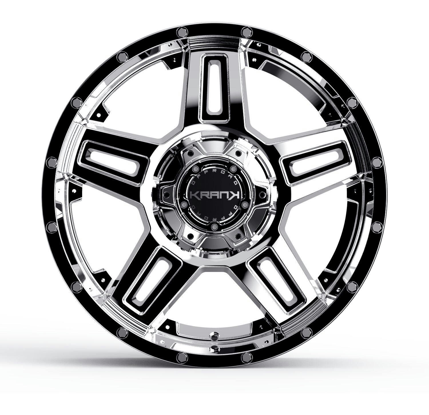 Krank Hammer Alloy Wheel/Rim, w/ Chrome Finished