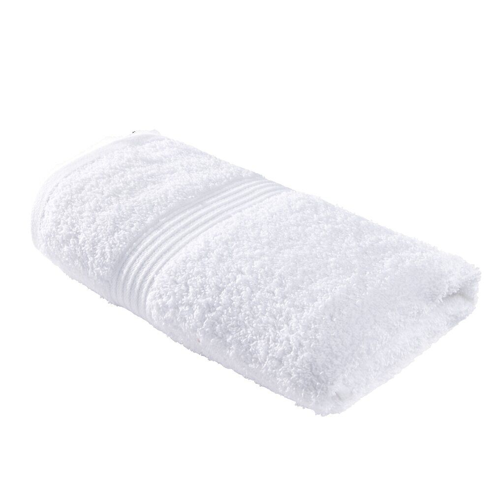 Serviette de toilette 50x90cm coton blanc craie