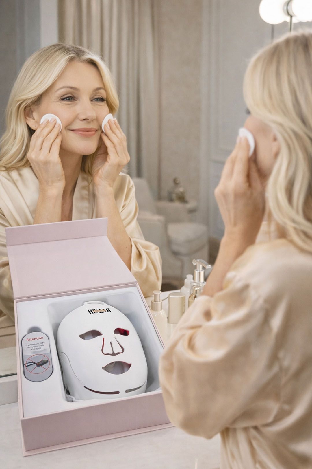Nikki Temple LED Face Mask Saturn III LED Face Mask for Wrinkles and Advanced Skincare