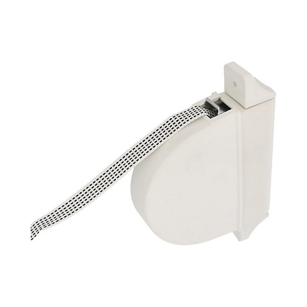 AMIG - Boîtier enrouleur de sangle de volet pivotant - 14 mm - Blanc/À points