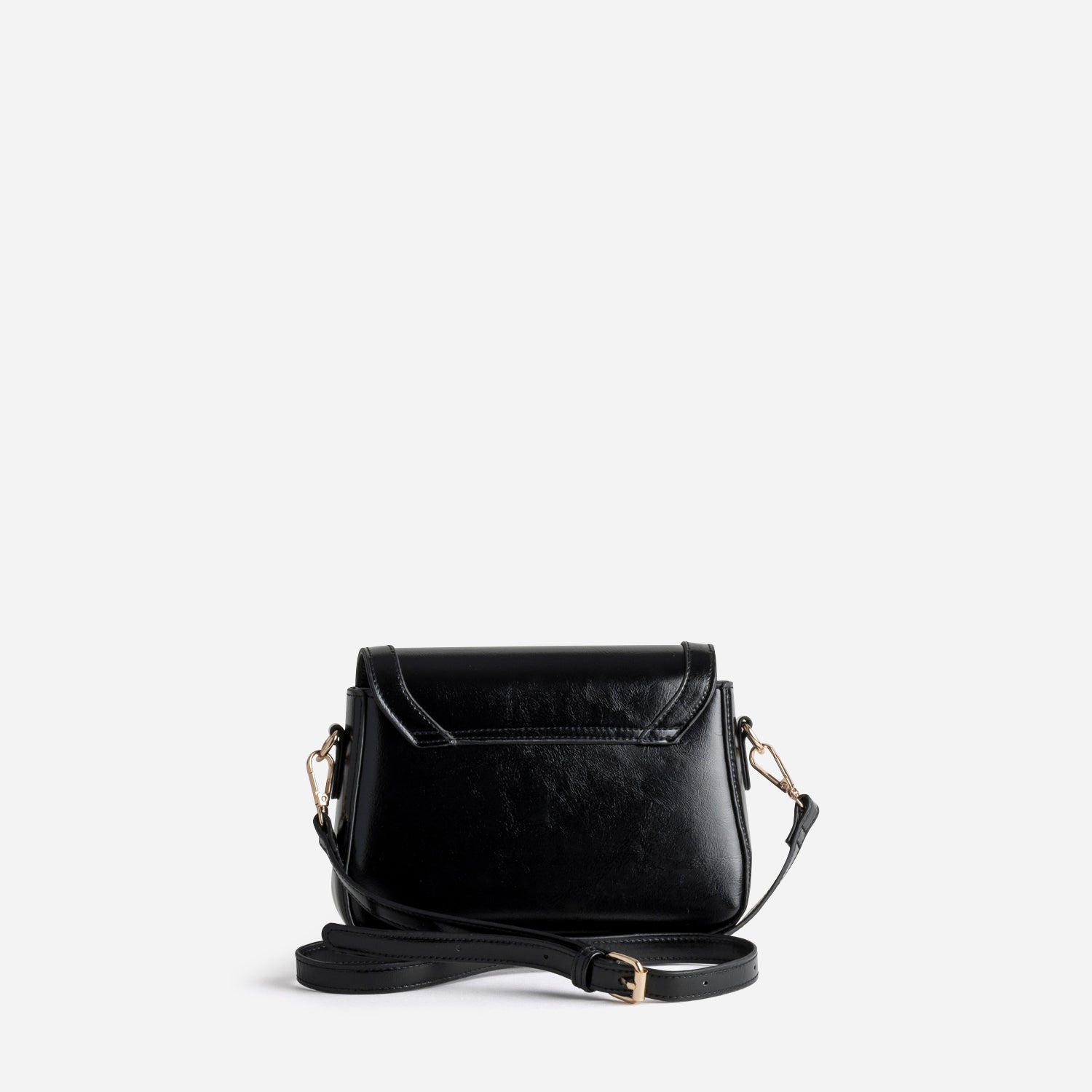 Sac à main noir fermoir doré