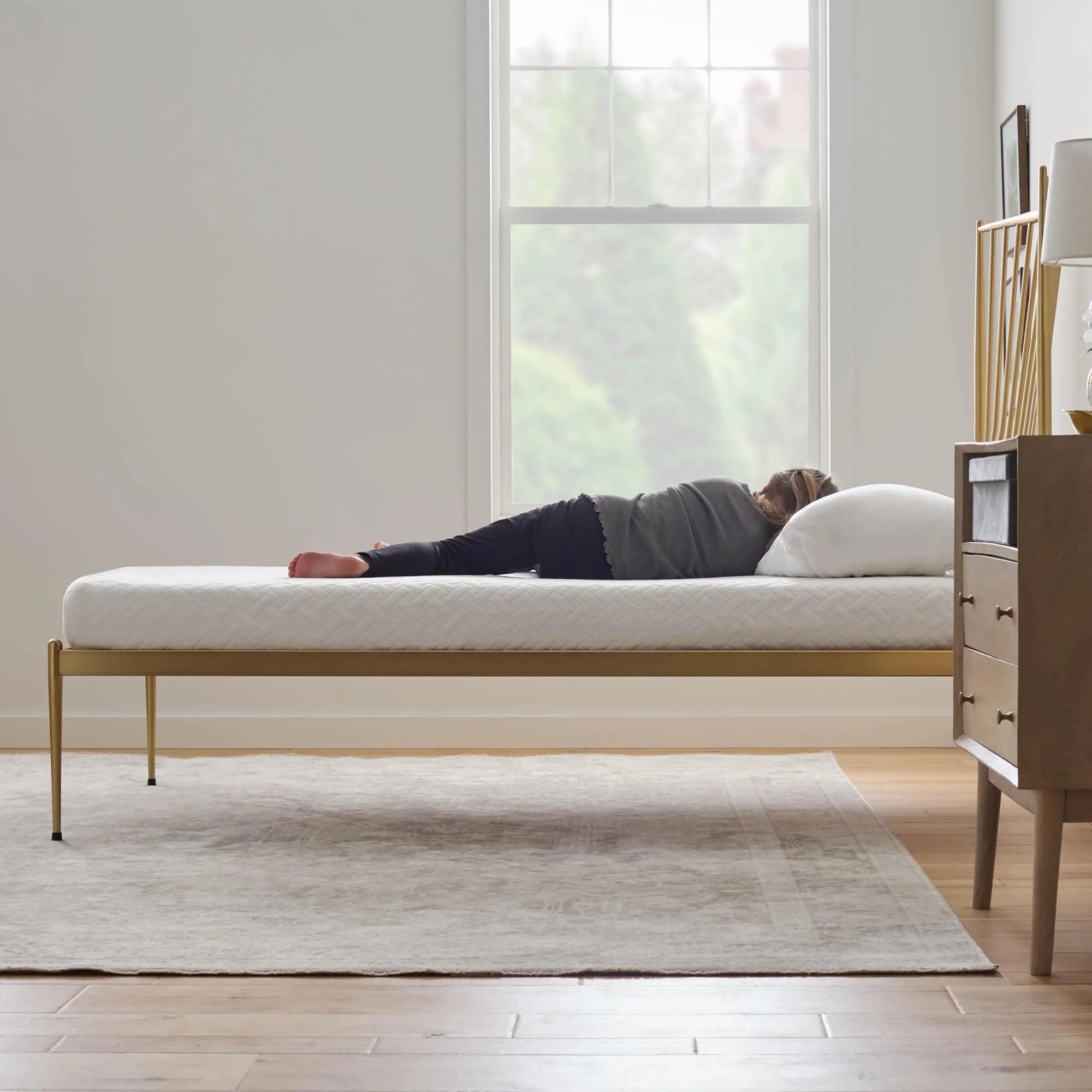 Lucid 6 Inch Gel Memory Foam Mattress Firm Feel