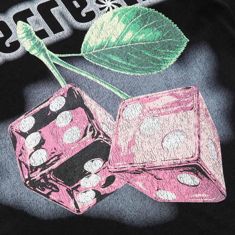 Ice Cream Cherries Tee - Black