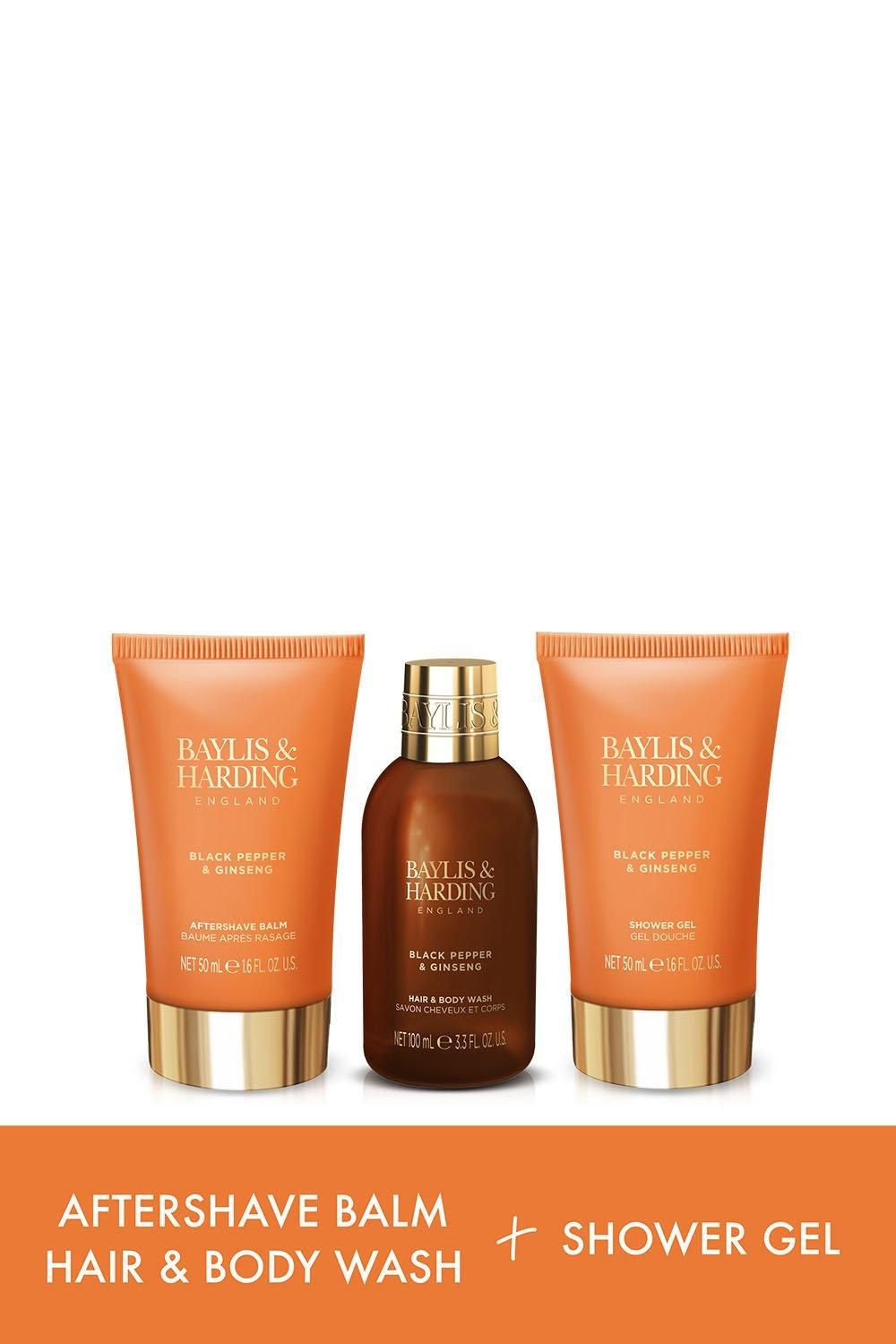Baylis & Harding Black Pepper & Ginseng Men's Luxury Mini Trio Gift Set